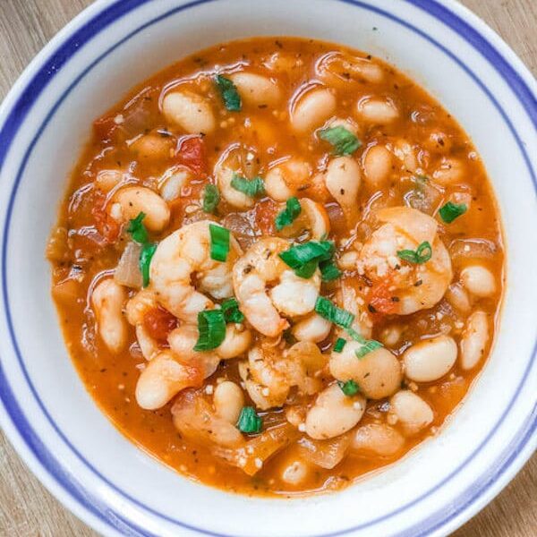 Quick White Bean and Shrimp Soup