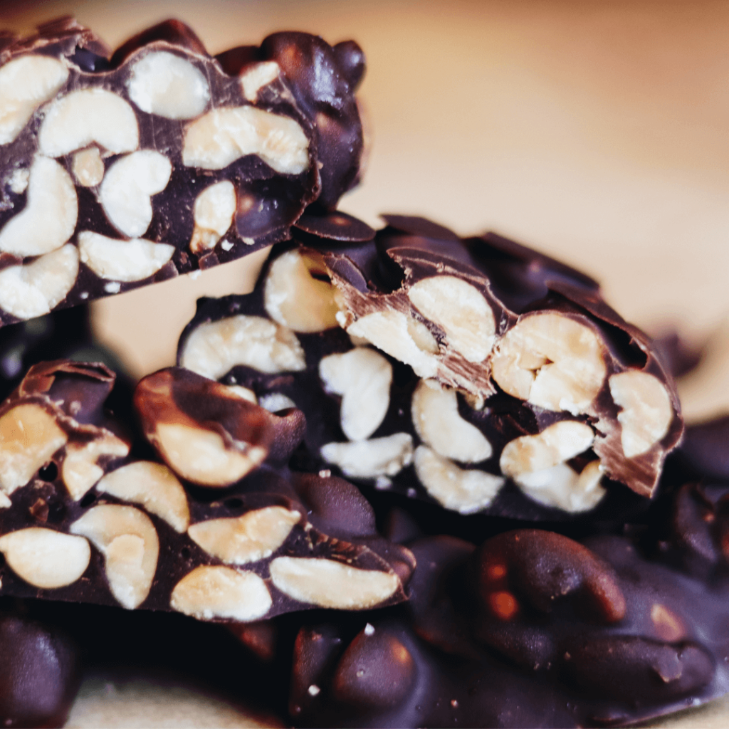 chocolate covered peanuts
